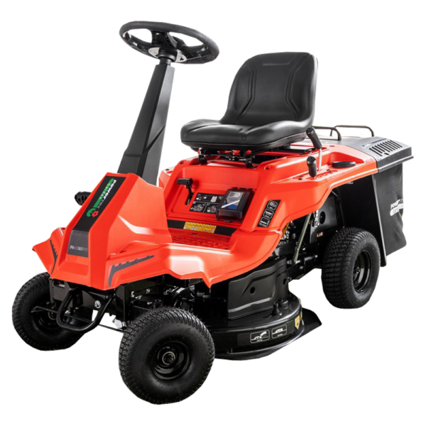 Powertec Benzin – Aufsitzrasenmäher PG – ROM610 E Start