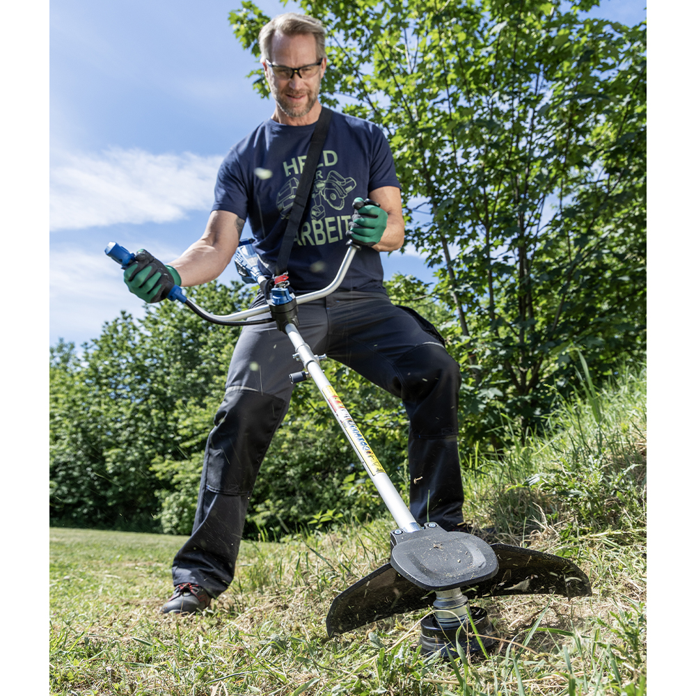 Scheppach 2 in 1 Akku – Freischneider/ – Rasentrimmer 20V inkl. 2x 4, 0 Ah Akku und 2, 4 A Ladegerät
