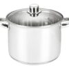 MICHELINO Großraumtopf silber Edelstahl D: ca. 30 cm