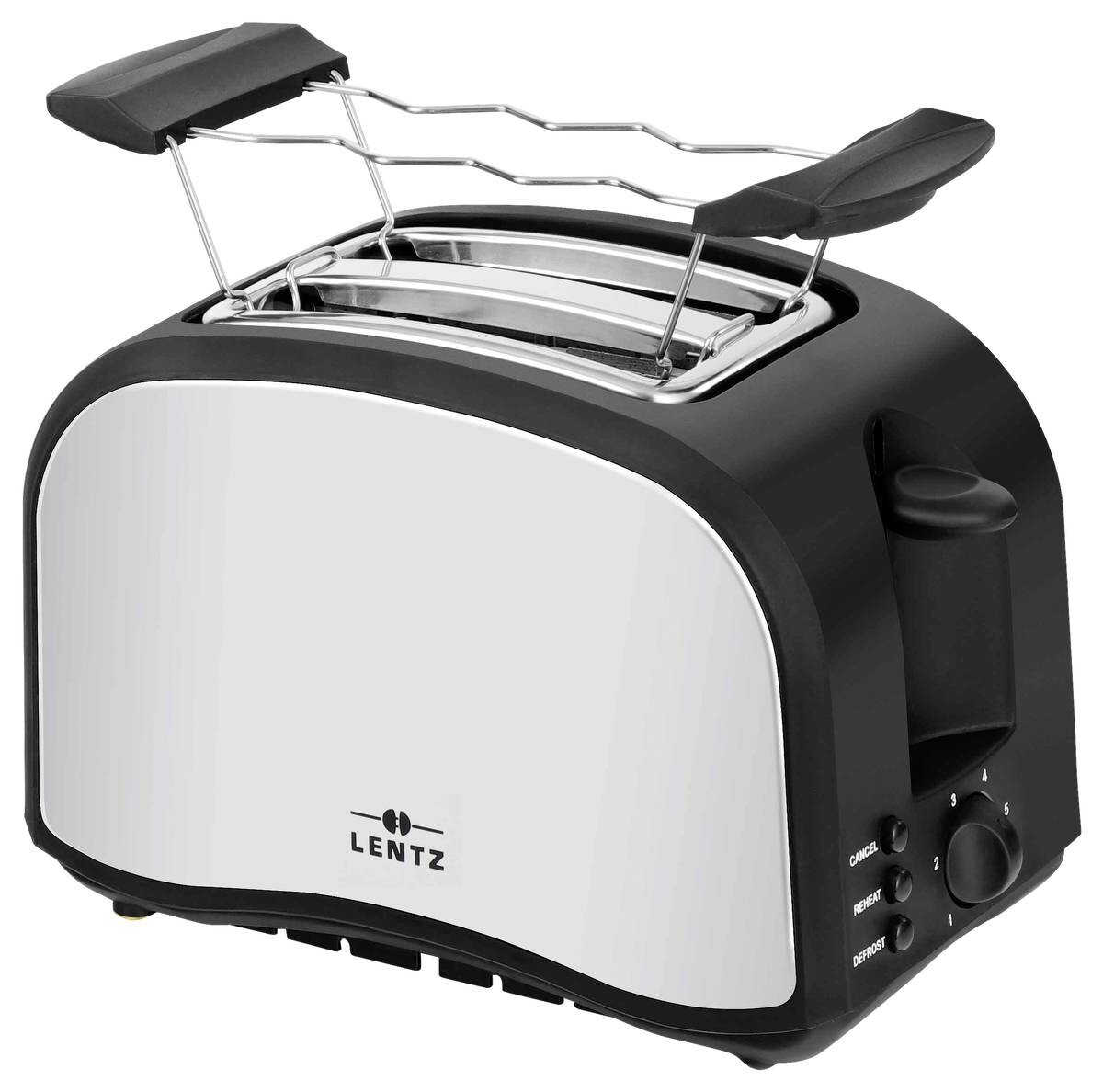 LENTZ Toaster 74140 schwarz Edelstahloptik Kunststoff Edelstahl B/H/T: ca. 29x19,5x16,5 cm