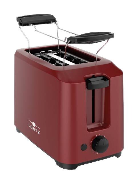 LENTZ Toaster 74220 rot schwarz Kunststoff Metall
