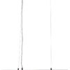 Nowa Pendelleuchte 30170408 schwarz Metall Glas B/H/T: ca. 80x150x14,5 cm E14 4 Brennstellen