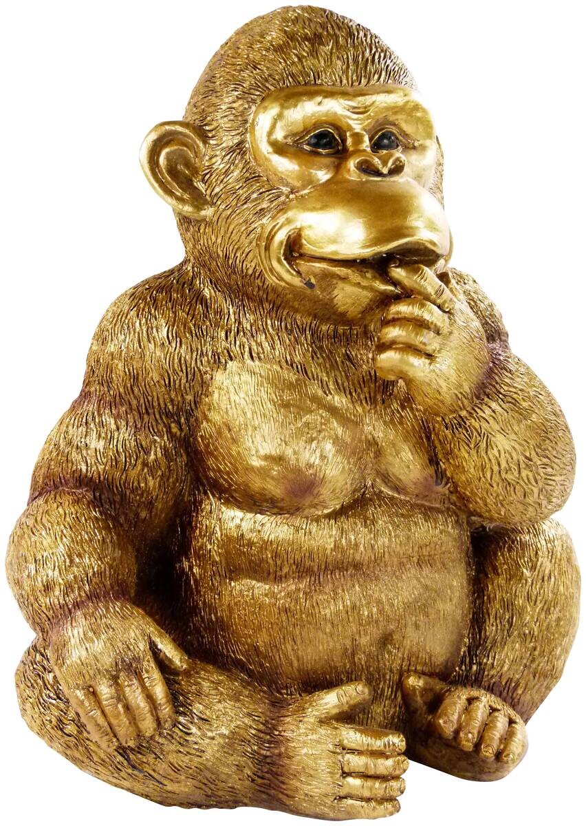 Deko-Figur gold Polyresin B/H: ca. 27x32,5 cm
