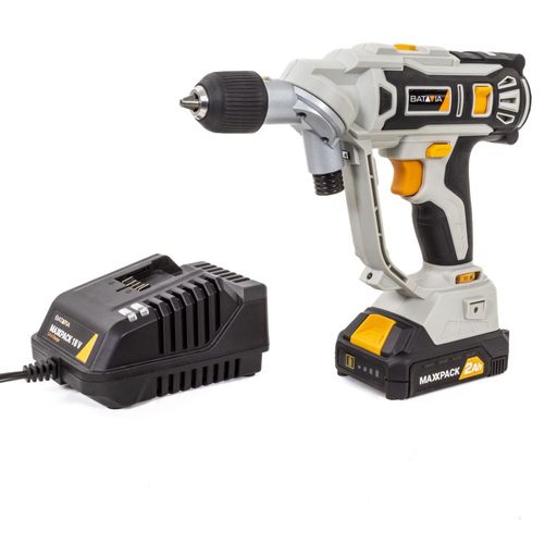 Batavia Batavia Maxxpack 18V Twin Drill Akku – Bohrschrauber Set (mit 2Ah Akku und Ladegerät)