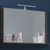 4051814384523-2 VCM Spiegel Lendas mit Ablage 80 cm Anthrazit
