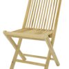 VCM Klappstuhl teak Holz B/H/T: ca. 46x89x62 cm