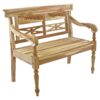 VCM Kinder Gartenbank braun Holz B/H/L: ca. 40x64x80 cm