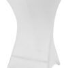 VCM Stretch-Husse für Stehtisch weiß Polyester-Mischgewebe H/D: ca. 110x80 cm