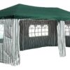 VCM Pavillon grün Polyester-Mischgewebe B/H/L: ca. 300x250x600 cm