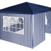VCM Pavillon royalblau Polyester-Mischgewebe B/H/L: ca. 300x187x300 cm