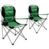 VCM Campingstuhl 2er Set grün Polyester B/H/T: ca. 47x90x47 cm