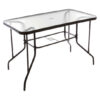 VCM Gartentisch braun Metall B/H/L: ca. 60x72x110 cm