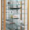 Vitrine Vitrosa buche Holzwerkstoff Glas B/H/T: ca. 59x91x18 cm