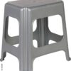 keeeper Hocker silber B/H/L: ca. 33,5x42,5x41 cm
