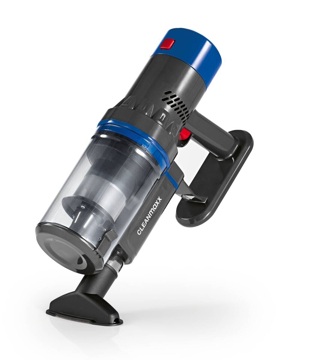 CLEANmaxx Handstaubsauger grau blau Metall Kunststoff B/H/L: ca. 110x22x26 cm