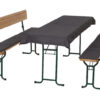 Auflagenset Festzeltgarnitur dunkelgrau Polyester 3er Set