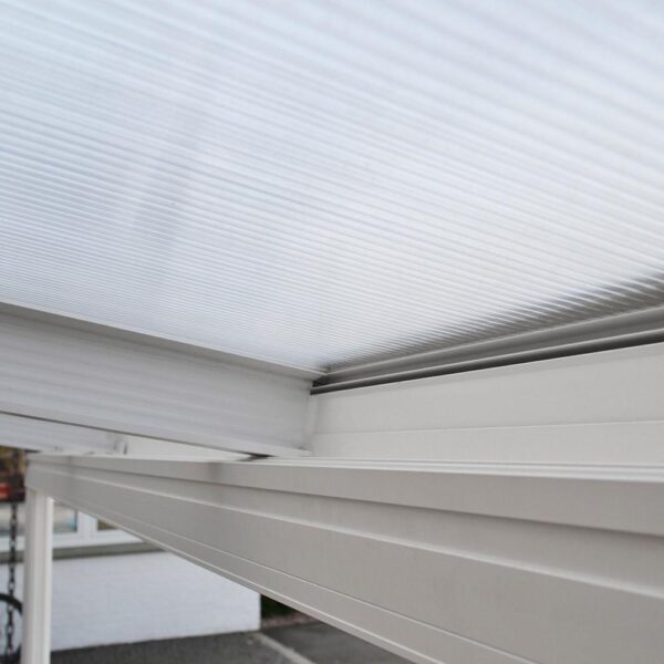 4058166005793-6 Home Deluxe Terrassenüberdachung SOLIS mit UV – Schutz, ca. 495 x 303 x 226 / 278 cm – Weiß
