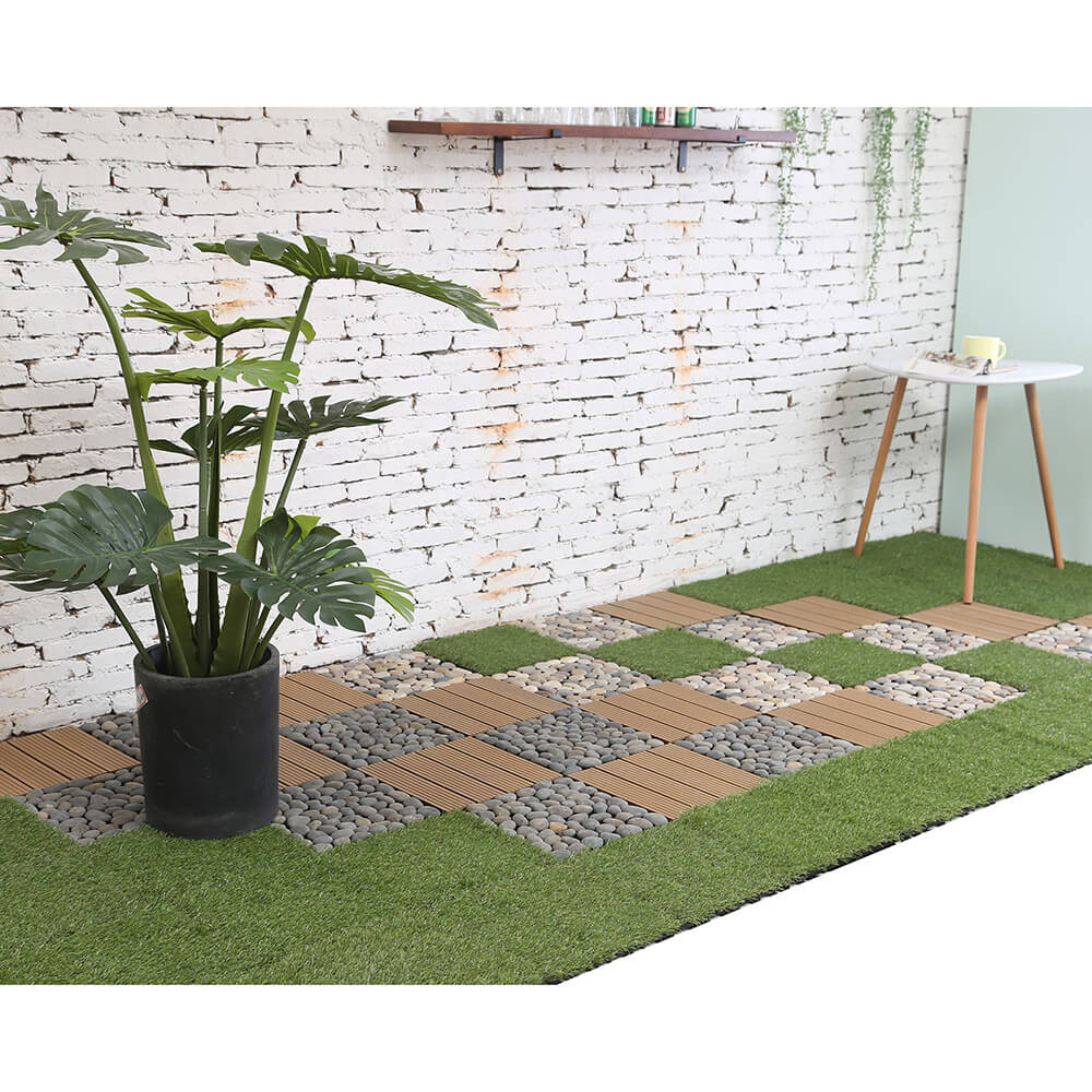 Home Deluxe Kunstrasen Terrassenfliesen 1 m²