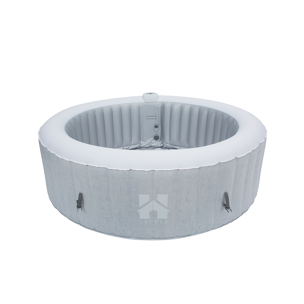 Home Deluxe Outdoor Whirlpool SPLASH – Betonoptik – 6 Personen