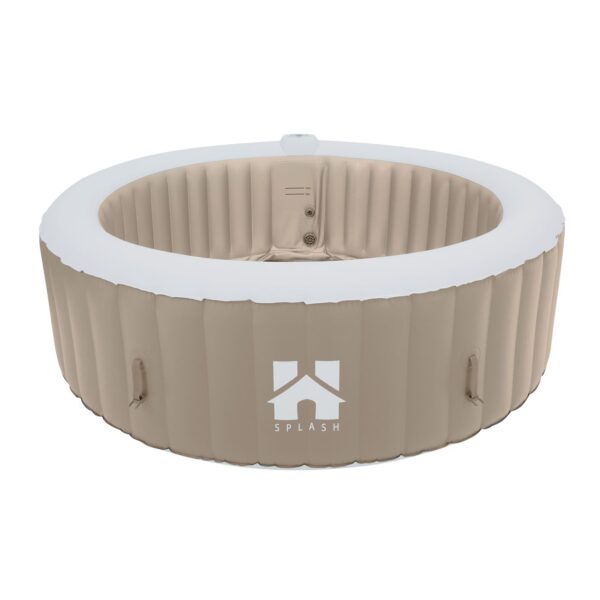 4058166232861-1 Home Deluxe Outdoor Whirlpool SPLASH – Beige – 6 Personen