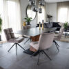 4058166266552-3 Home Deluxe Esszimmerstuhl drehbar 4er Set NODA – Hellbraun