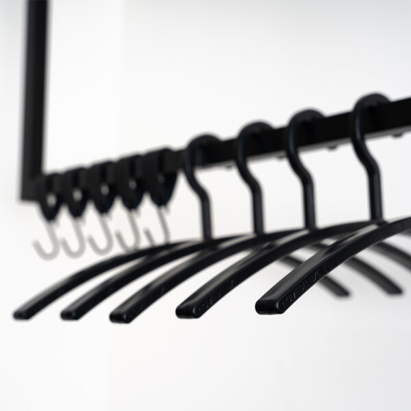 Home Deluxe Kleiderbügel aus Kunststoff RACK Schwarz – 10 Stück