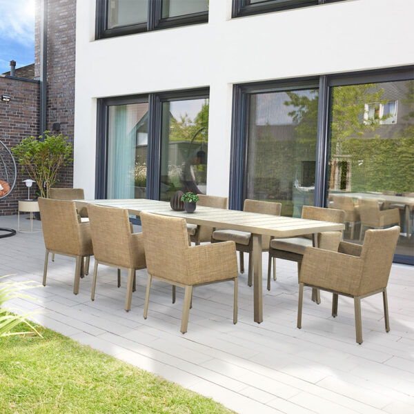 4058166273338-1 Home Deluxe HOME DELUXE Gartensitzgruppe CATALUNYA – Beige
