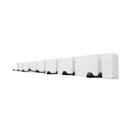 Home Deluxe HOME DELUXE Garderobenleiste HOOK inkl, haken und Magneten – Weiß 8 x Haken