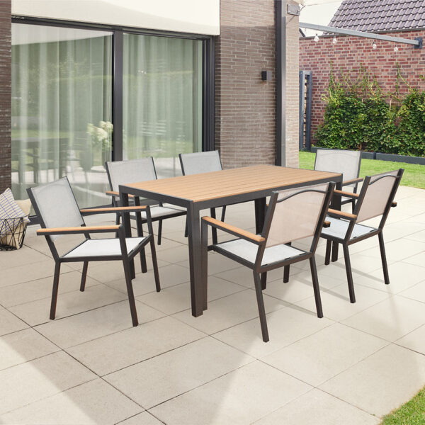 4058166288882-1 Home Deluxe Gartentisch CANTOS – 150 x 90 cm