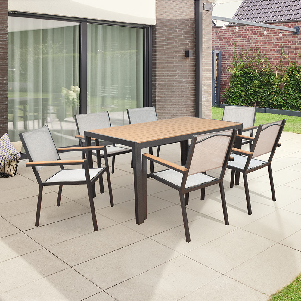 Home Deluxe Gartentisch CANTOS – 150 x 90 cm