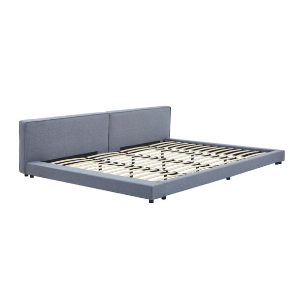 Home Deluxe Bett mit Ablage GALAXIS Grau – 270 x 200 cm