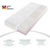 Home Deluxe Bett mit Ablage GALAXIS – 270 x 200 cm Grau mit Matratze H2/H3