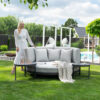 Home Deluxe Daybed Outdoor FLORIDA inkl. Beistelltische – Grau