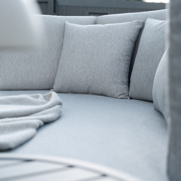 Home Deluxe Daybed Outdoor FLORIDA inkl. Beistelltische – Grau