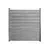 Home Deluxe WPC Sichtschutzzaun ALIRA Dunkelgrau – 1 x Element + 2 x Pfosten