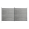 Home Deluxe WPC Sichtschutzzaun ALIRA Dunkelgrau – 2 x Element + 3 x Pfosten