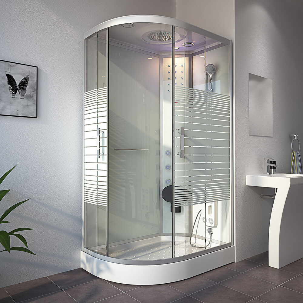 Home Deluxe Duschkabine WHITE PEARL – 120 x 80 cm Links