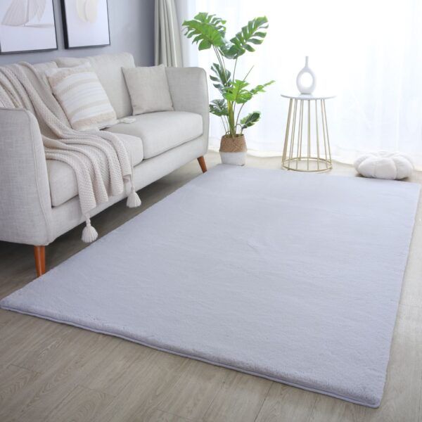 4058819139356-2 Ayyildiz Teppich, POUFFY 5100, SILVER, 60 x 110 cm
