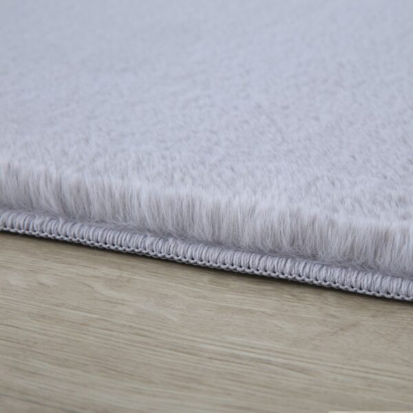 4058819139356-4 Ayyildiz Teppich, POUFFY 5100, SILVER, 60 x 110 cm