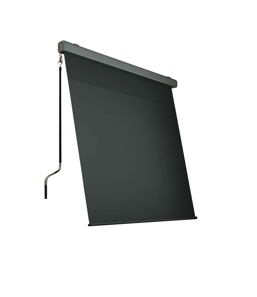 HC Home & Living Sonnenrollo Balkonmarkise Sichtschutz aus Aluminium, ca. 200 x 300 cm – Anthrazit