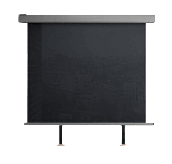 HC Home & Living Balkonmarkise Sichtschutz Sonnenrollo aus Aluminium, ca. 150 x 200 cm – Anthrazit