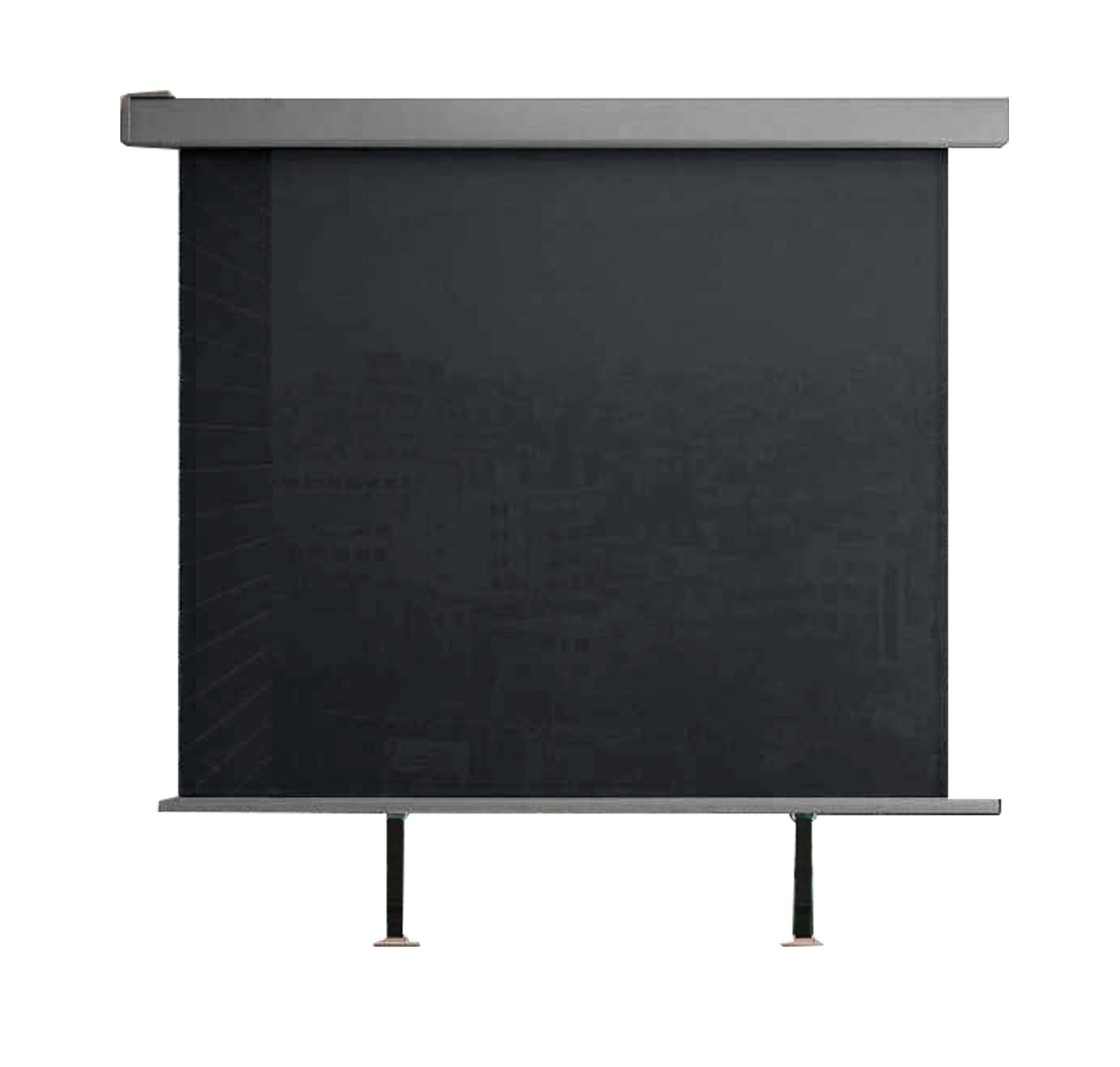 HC Home & Living Balkonmarkise Sichtschutz Sonnenrollo aus Aluminium, ca. 150 x 200 cm – Anthrazit