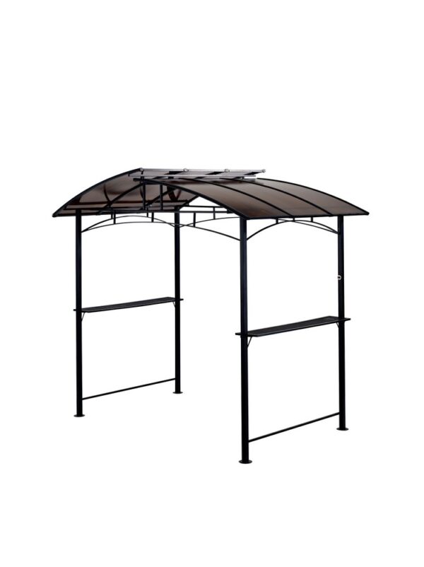 HC Garten & Freizeit Grillpavillon aus Aluminium, ca. 163 x 243 x 235 cm – Anthrazit
