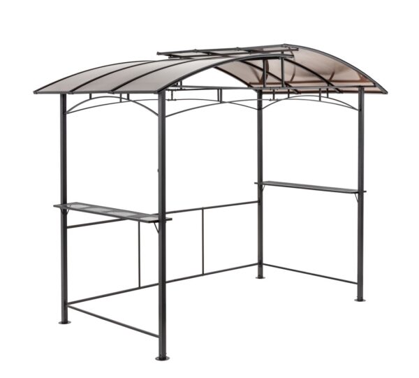 HC Garten & Freizeit Grillpavillon aus Aluminium, ca. 165 x 275 x 235 cm – Anthrazit
