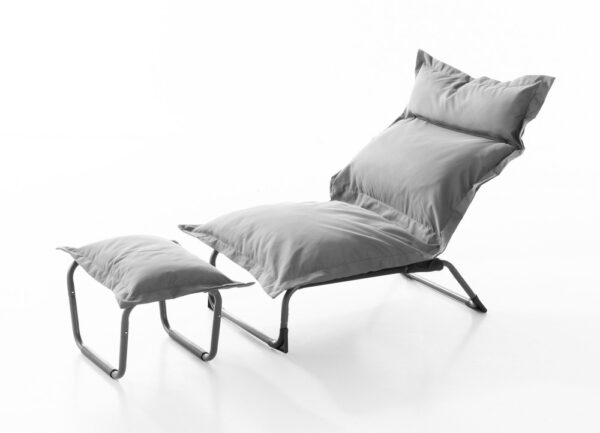 4059306101580-1 HC Garten & Freizeit Verstellbarer Stuhl inkl. Hocker