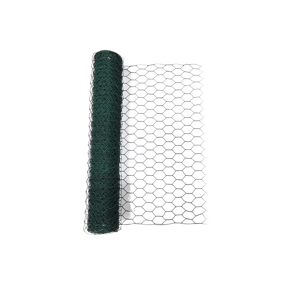 POWERTEC GARDEN Drahtgitter PVC – ummantelt, HEXAGONAL ca. 5 x 0, 5 m
