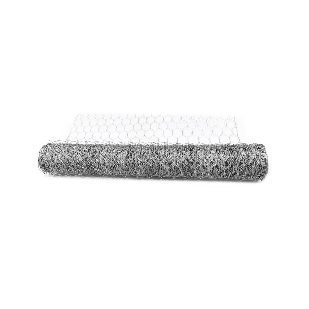 POWERTEC GARDEN 2er Set Drahtgitter verzinkt, HEXAGONAL ca. 5 x 0, 5 m