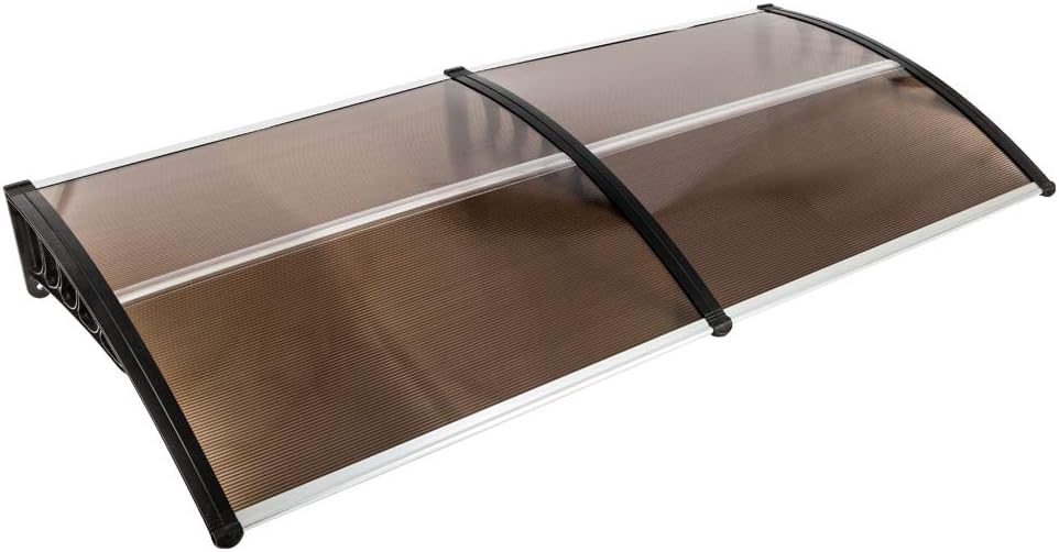 HC Home & Living XXL Design – Vordach, aus Polycarbonat ca. 200 x 100 cm – Anthrazit