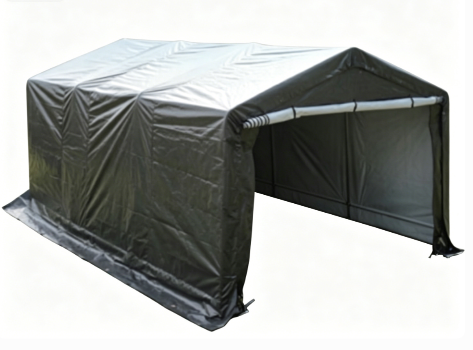 GreenYard Folien Autogarage, ca. 365 x 487 x 250 cm – Grau