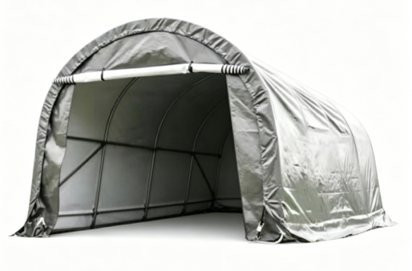 GreenYard Folien Autogarage, ca. 300 x 600 x 240 cm – Grau